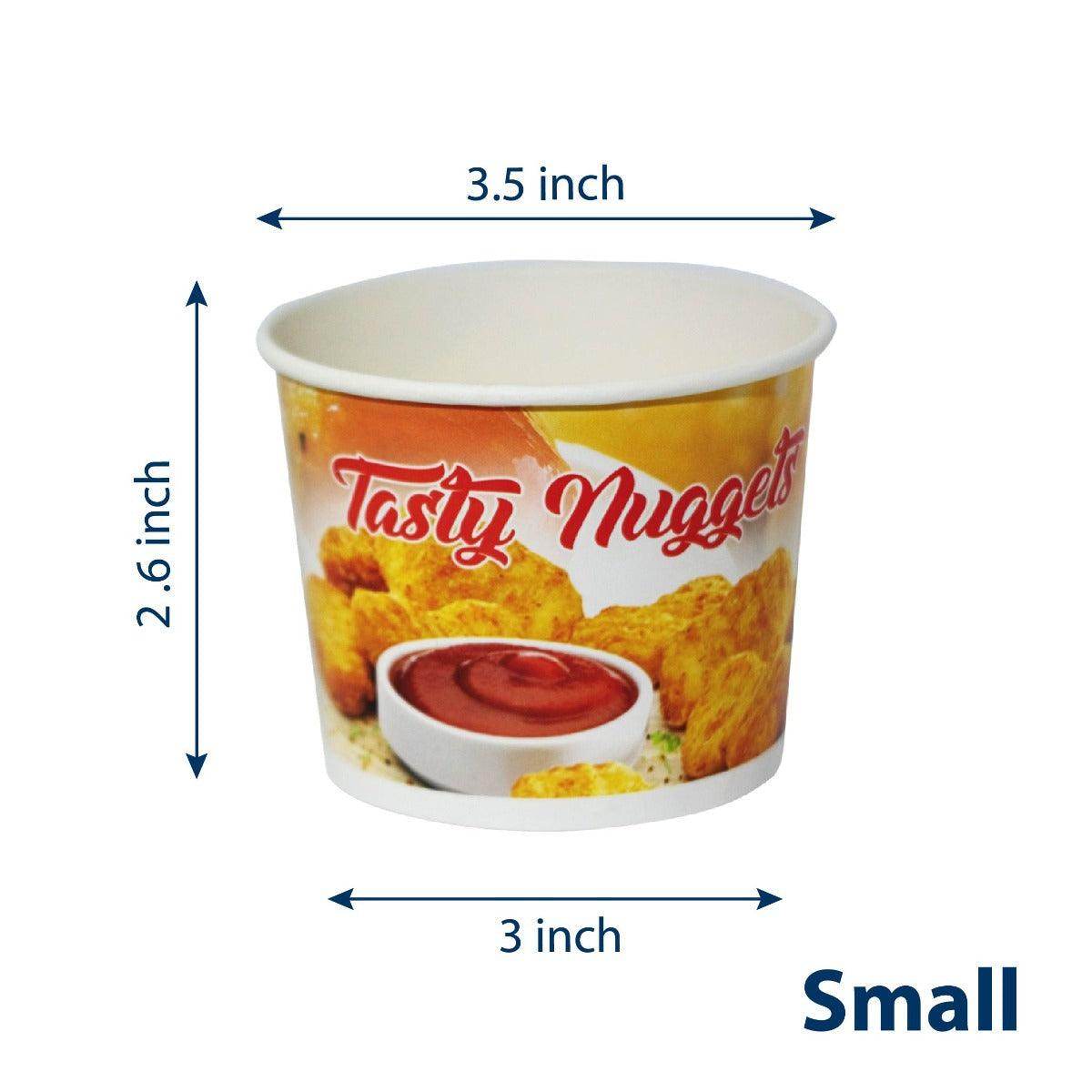 Paper Cup For Nuggets & Fries - Small Pack of 50 - SV Bazaar