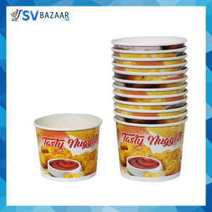 Paper Cup For Nuggets & Fries - Small Pack of 50 - SV Bazaar