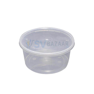 1000 ML ROUND DISPOSABLE FOOD CONTAINERS - Pack of 12 - SV Bazaar