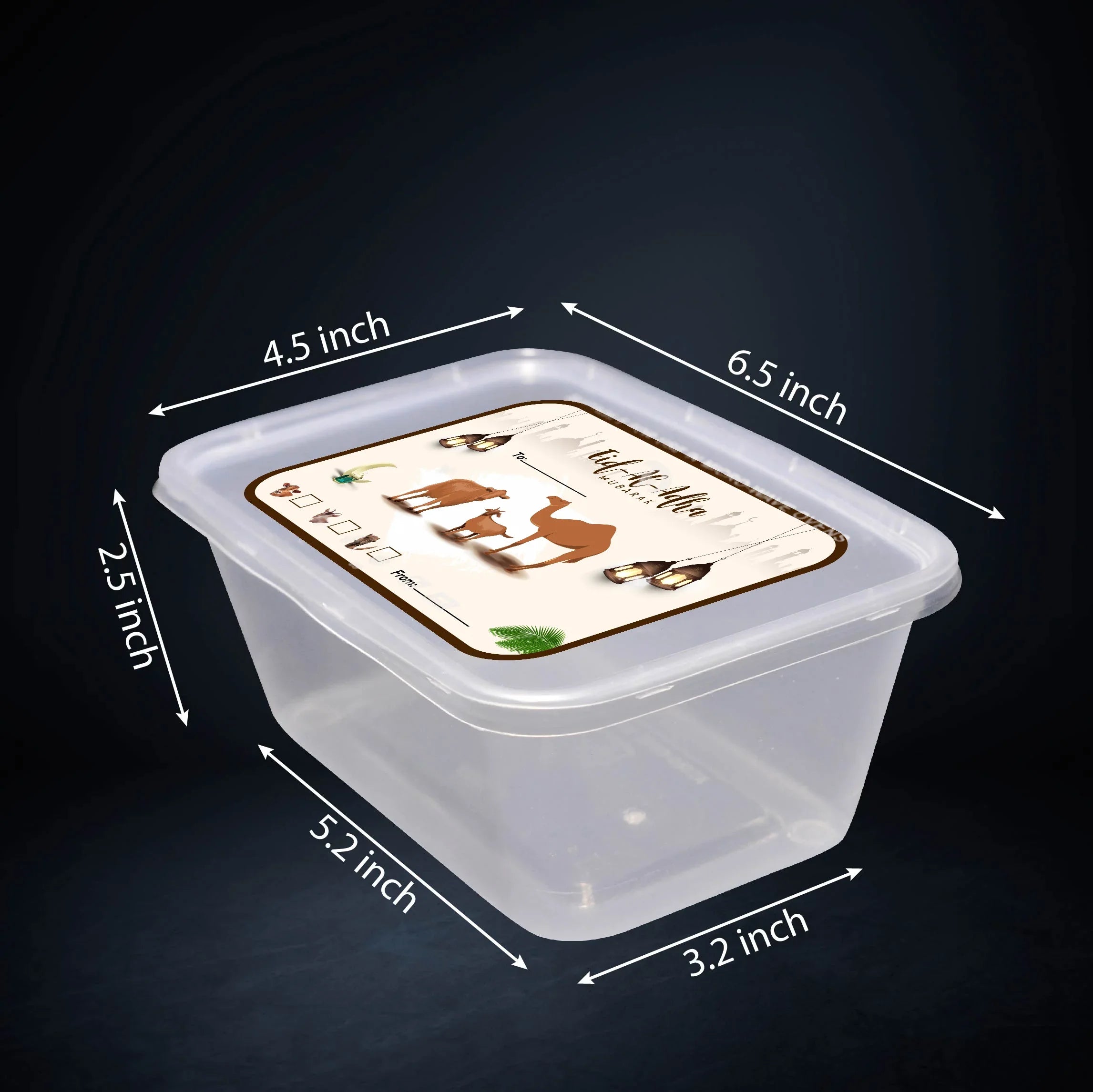 1000 ML Disposable Food Storage Containers