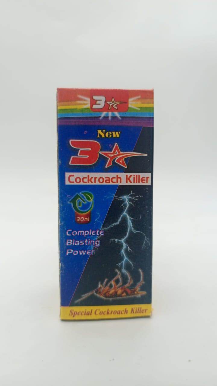 New 3 Star Cockroach Killer 30ml - SV Bazaar
