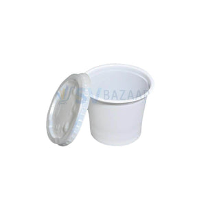 Plastic Round Bowl - 125 ML Pack of 50 - SV Bazaar