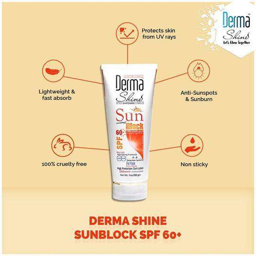 Derma Shine Sun Block SPF 50+ Tube 200g - SV Bazaar