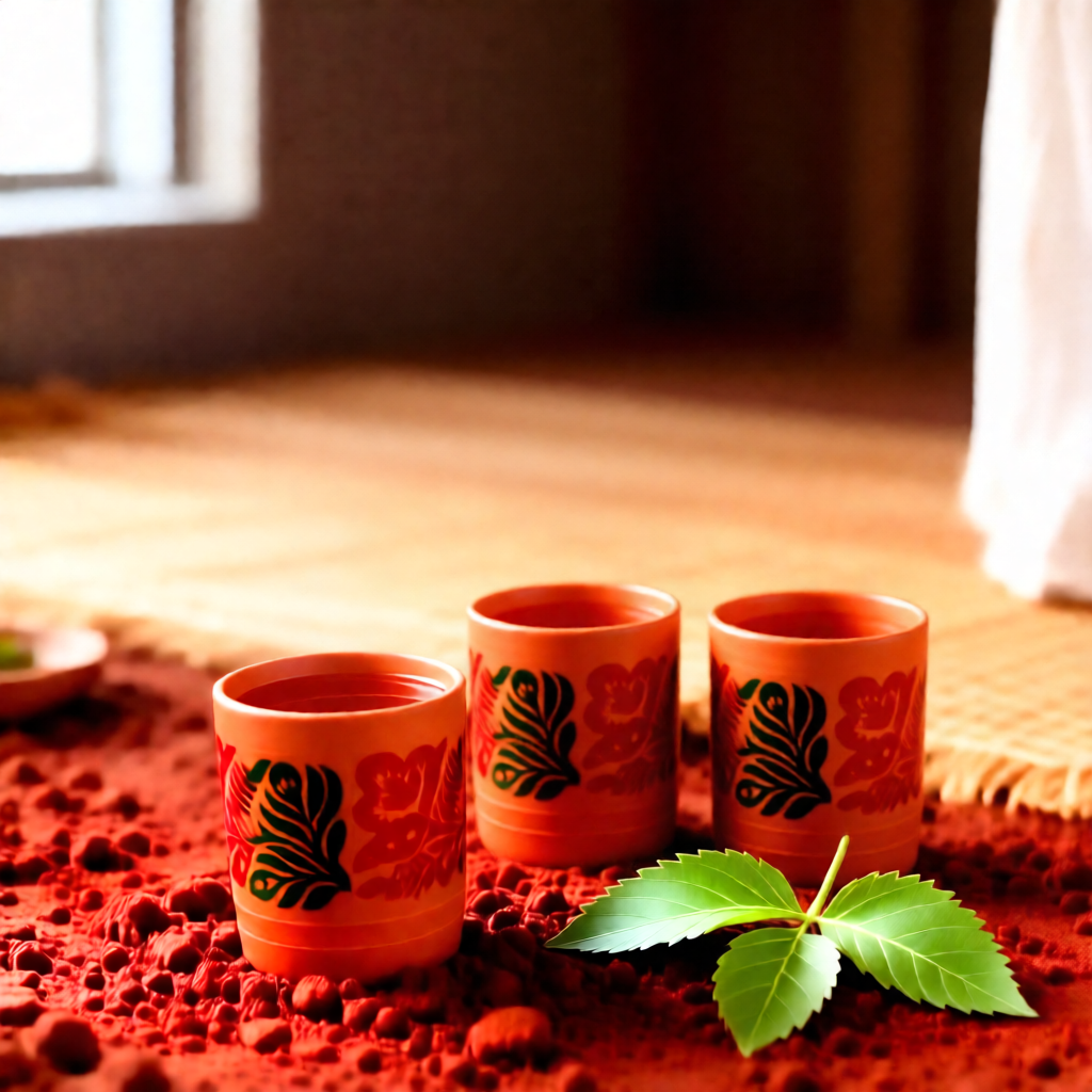 Desi Clay Water Glasses