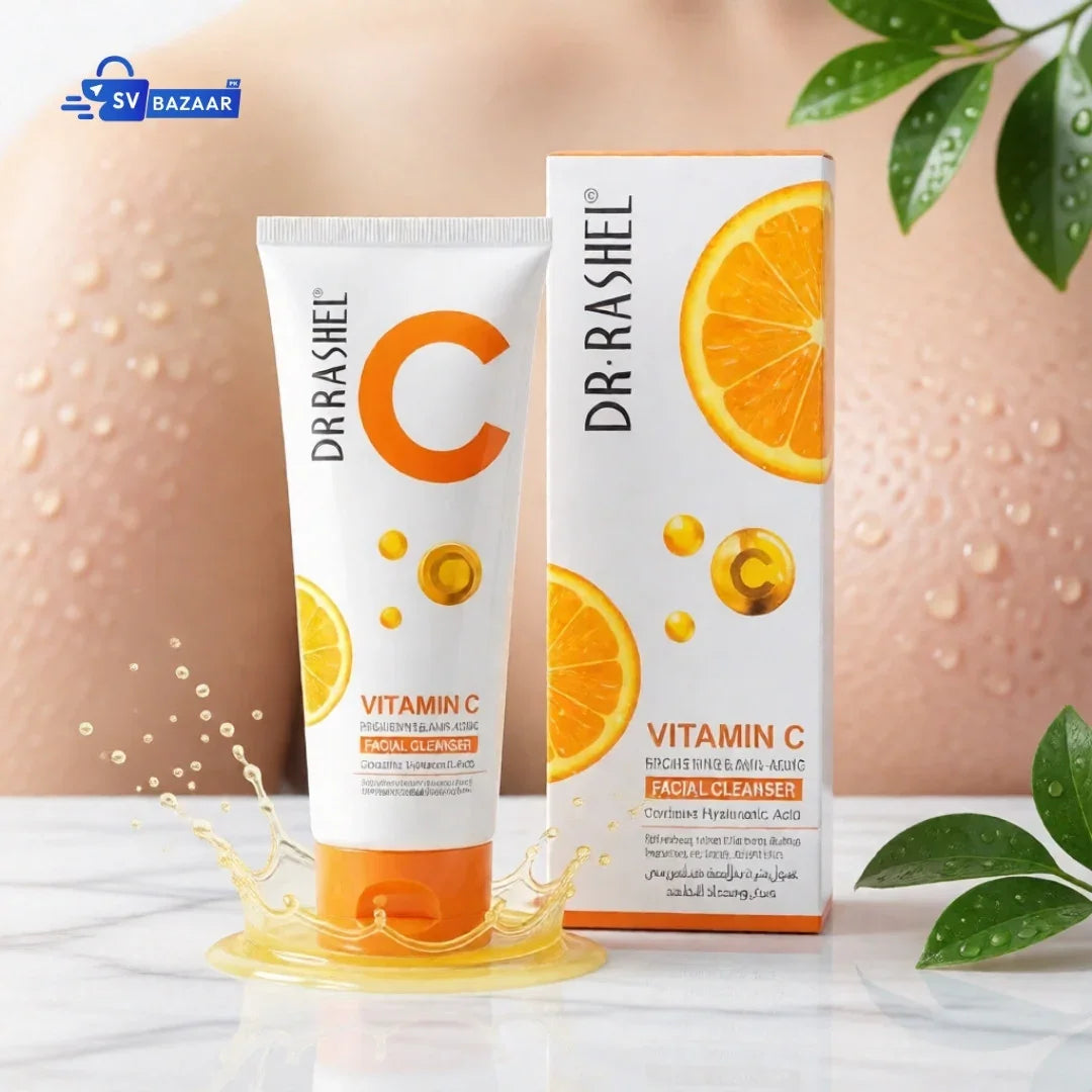 Dr. Rashel Vitamin C Brightening Facial Cleanser for Glowing Skin - Anti Aging Skincare