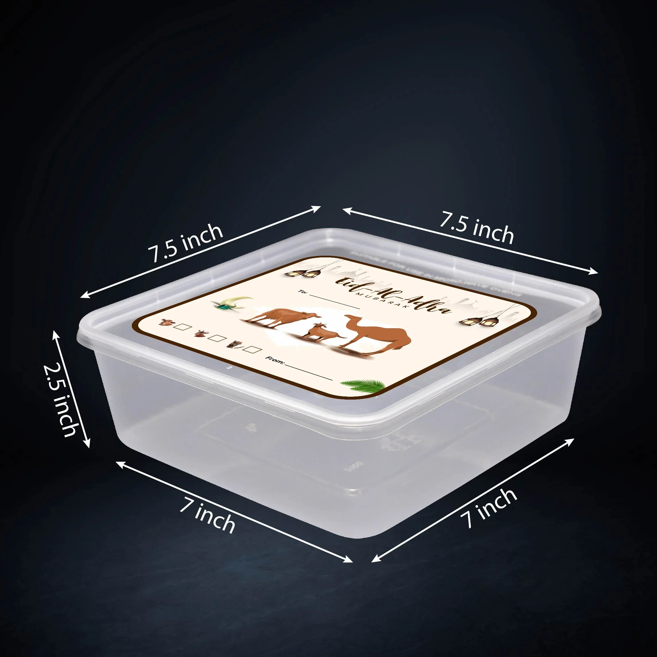 2000 ML Plastic Food Takeaway Containers