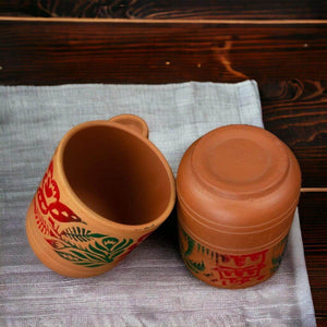 Desi Clay Water Glasses - SV Bazaar