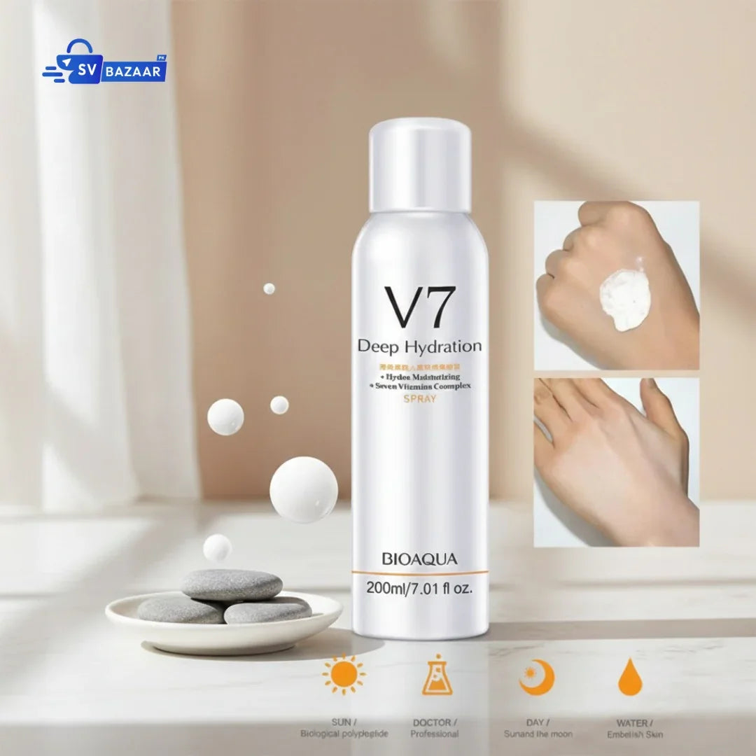 BIOAQUA V7 Deep Hydration Whitening Spray - Whitening Brightening Skin Lightening Refreshing Spray Skincare Product
