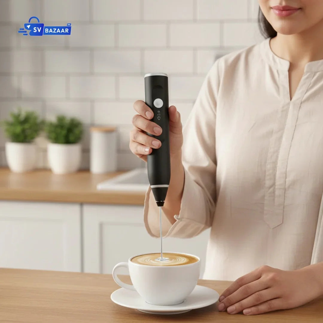 Coffee Beater Electric Rechargeable - Handheld Coffee Beater for Kitchen USB Frother for Creamy Drinks