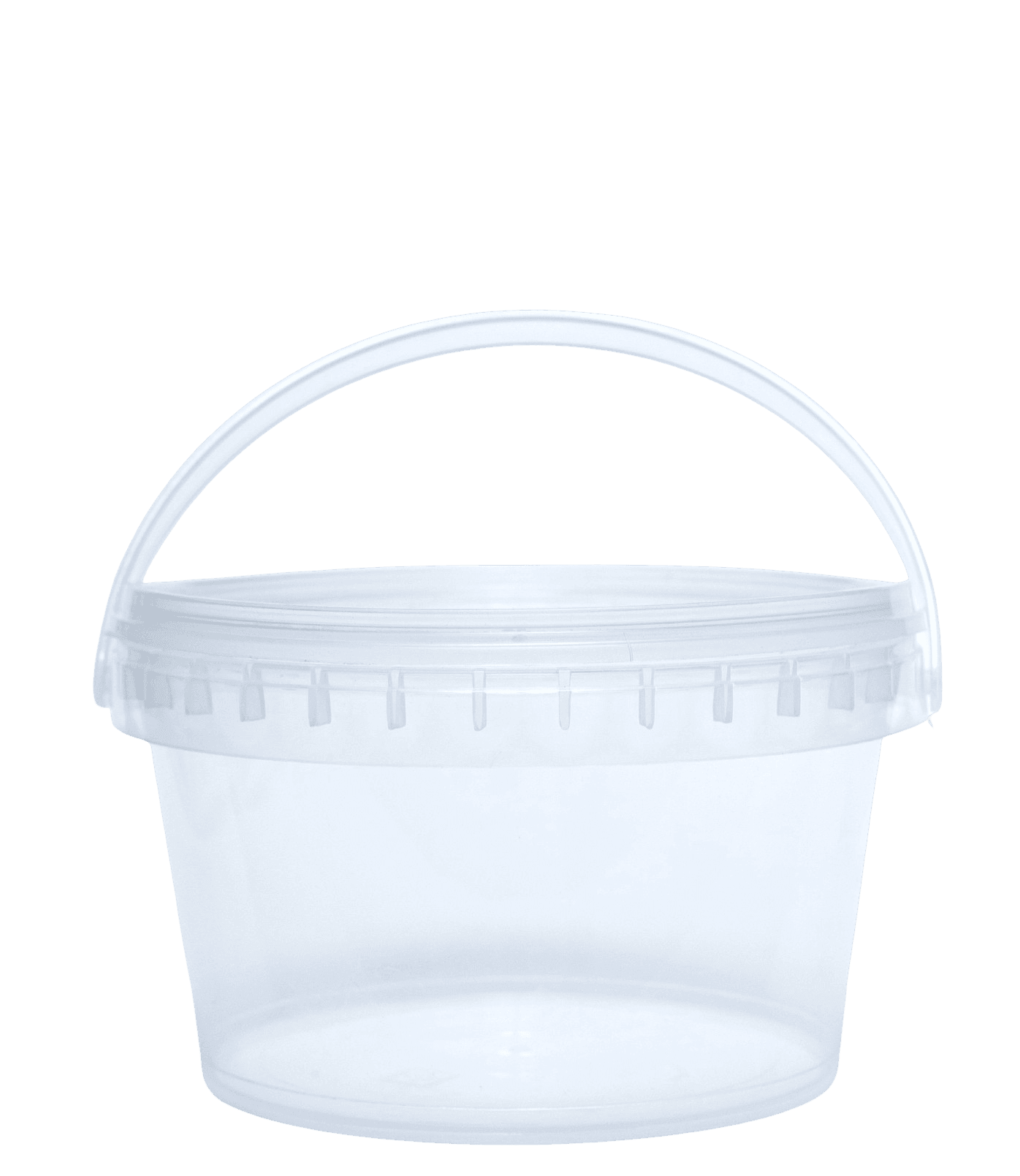 Clear Plastic Bucket With LID - 500ML - SV Bazaar