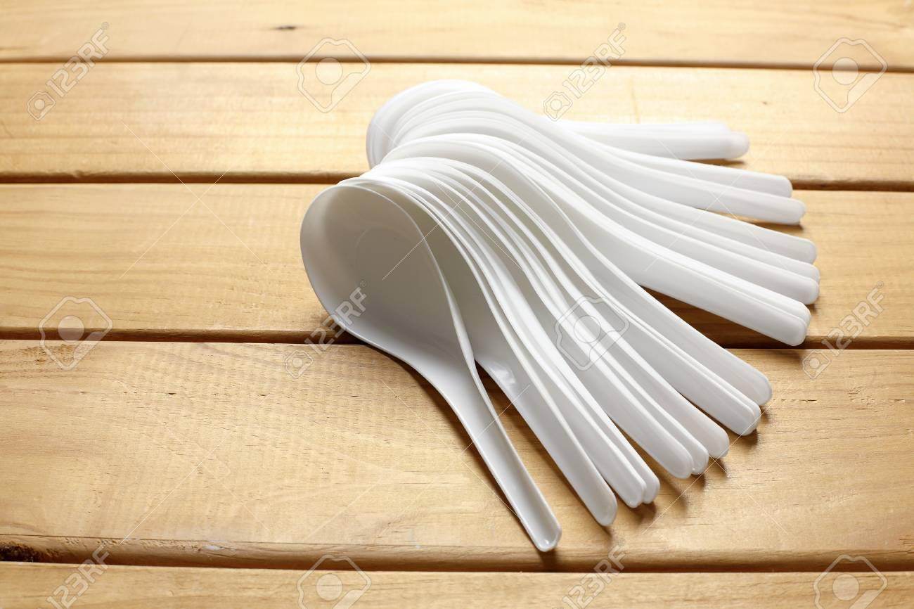 SOUP SPOON PLASTIC - Pack of 100 - SV Bazaar