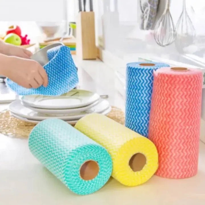 50 Tissues All Purpose Disposable Reusable Kitchen Wipe Cleaning