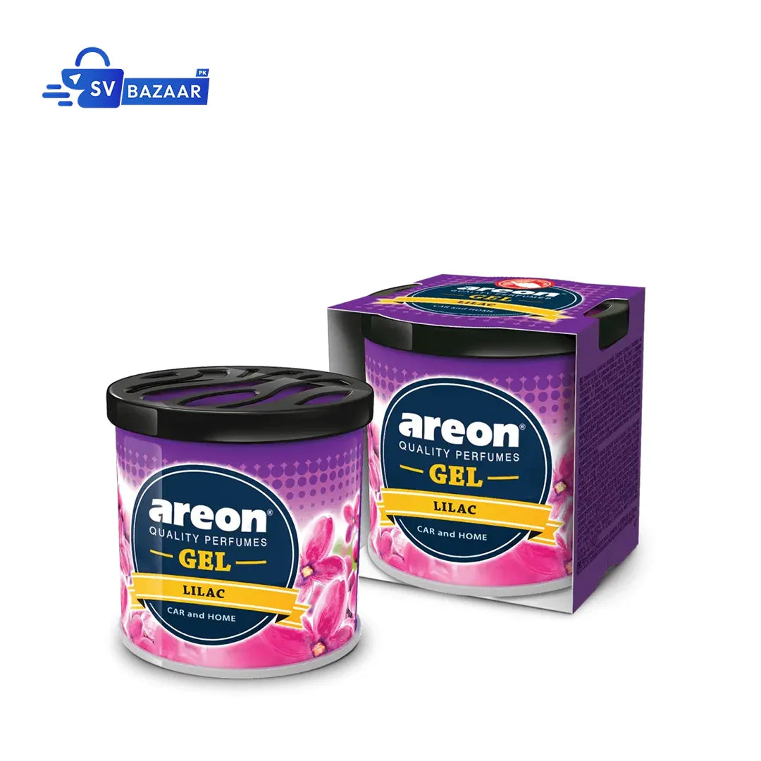 Car Air Freshener - Areon Lilac Gel Car Perfume Long Lasting Interior Fragrance