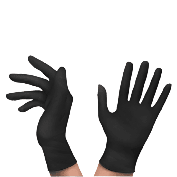 Buy Disposable Black Vinyl Gloves Powder Free (Pack of 100
