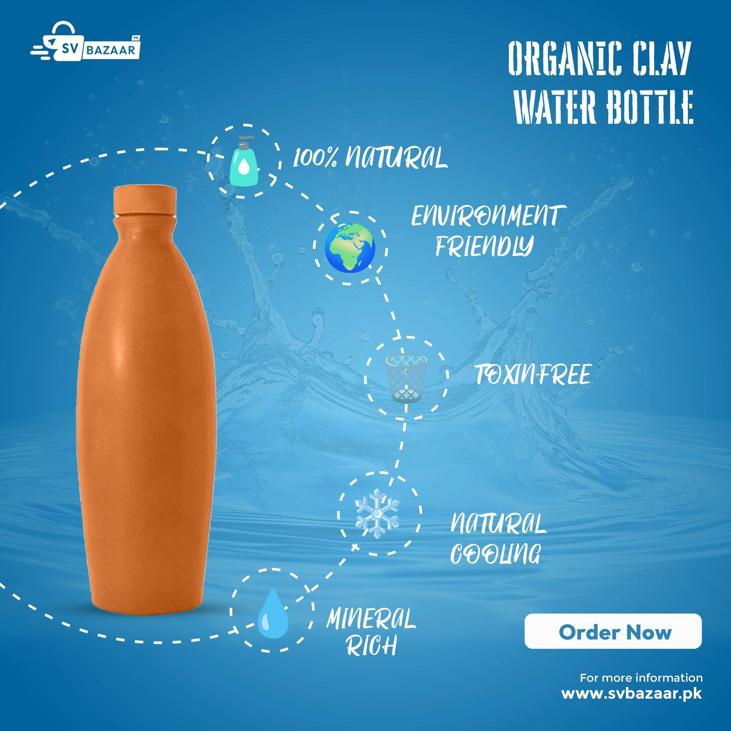 Desi Clay Water bottle 1000ml - SV Bazaar