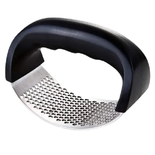 Manual Garlic Press Rocker with Handle | Stainless Steel Garlic Crusher