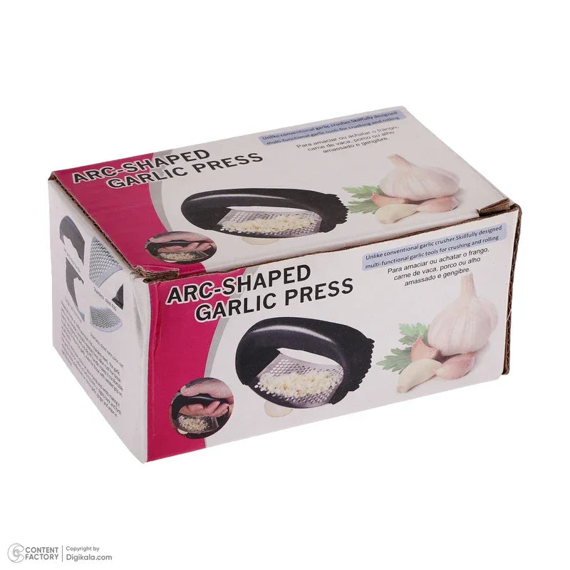 Manual Garlic Press Rocker with Handle | Stainless Steel Garlic Crusher