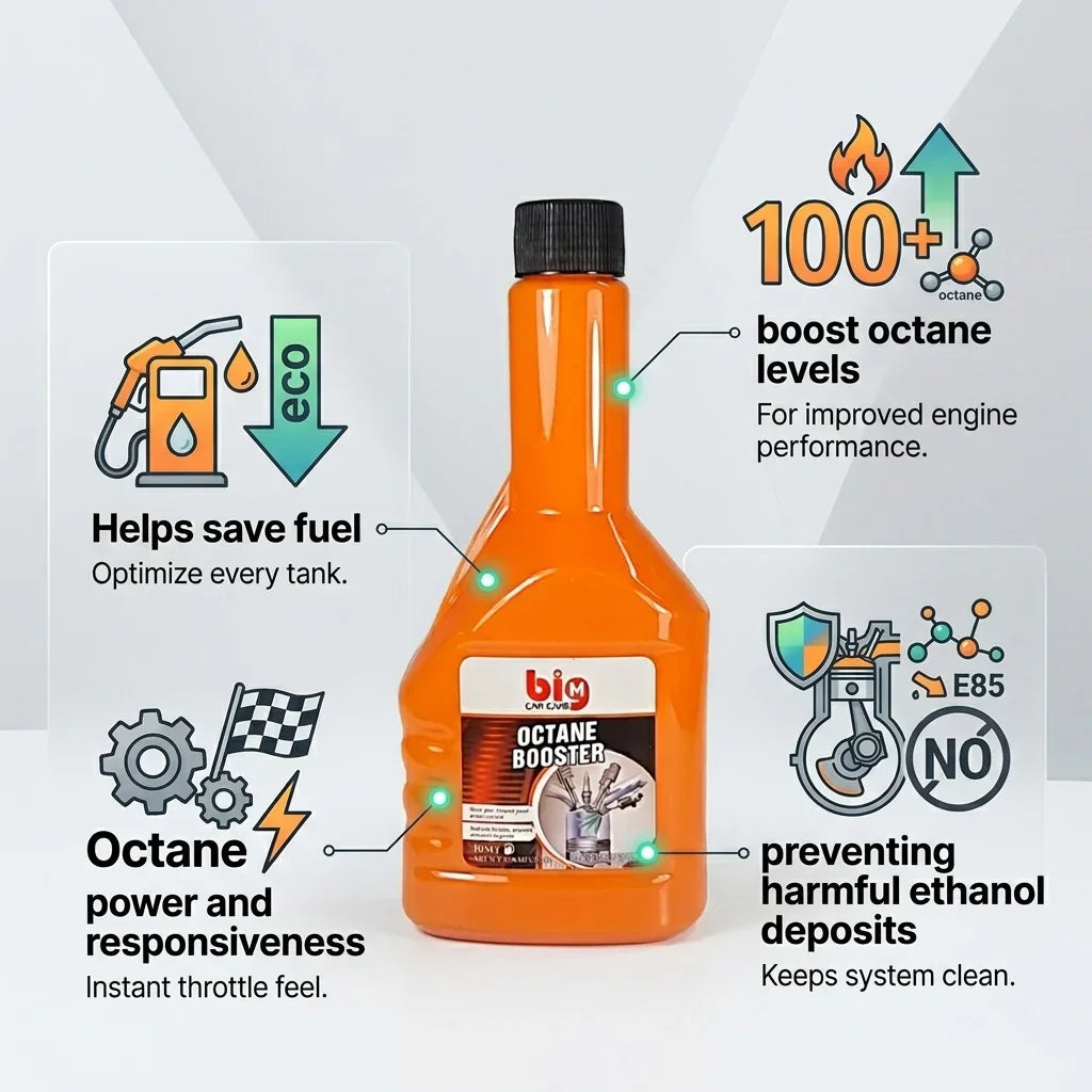 Big M Octane Booster 250ml - Petrol Fuel Injector Cleaner & Engine Performance Booster