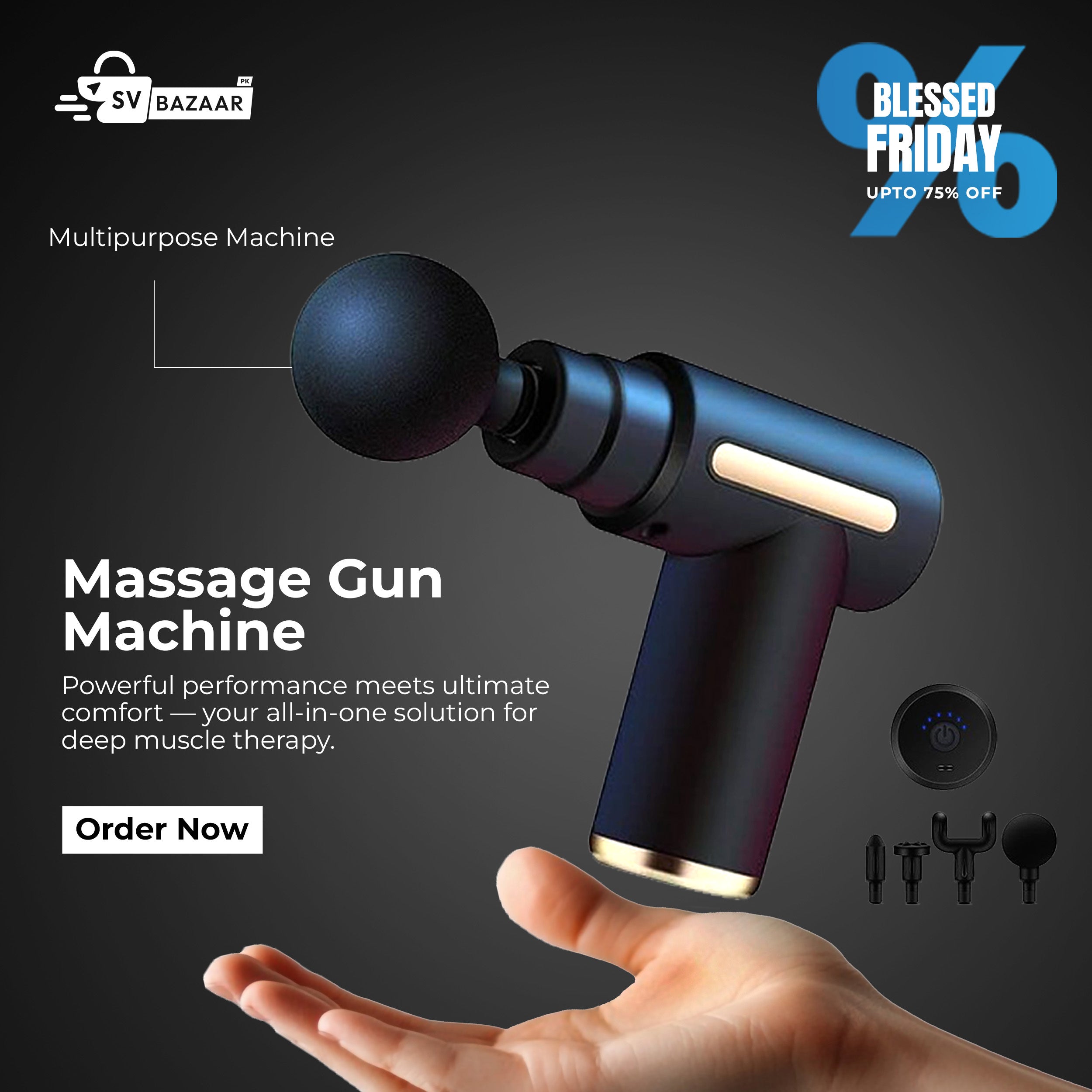 Massager Gun Machine Multipurpose Deep Tissue Massage Gun