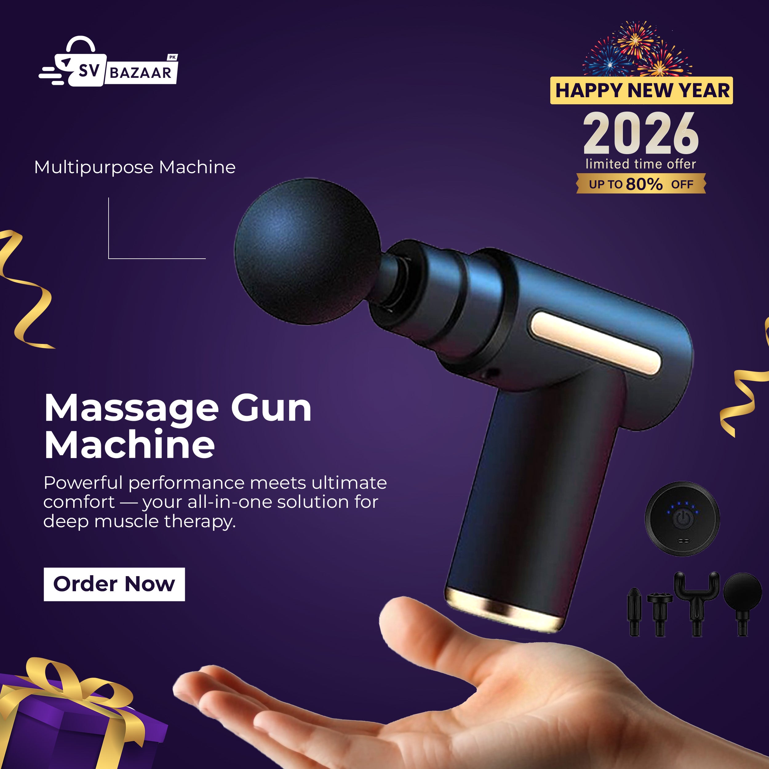 Massager Gun Machine Multipurpose Deep Tissue Massage Gun