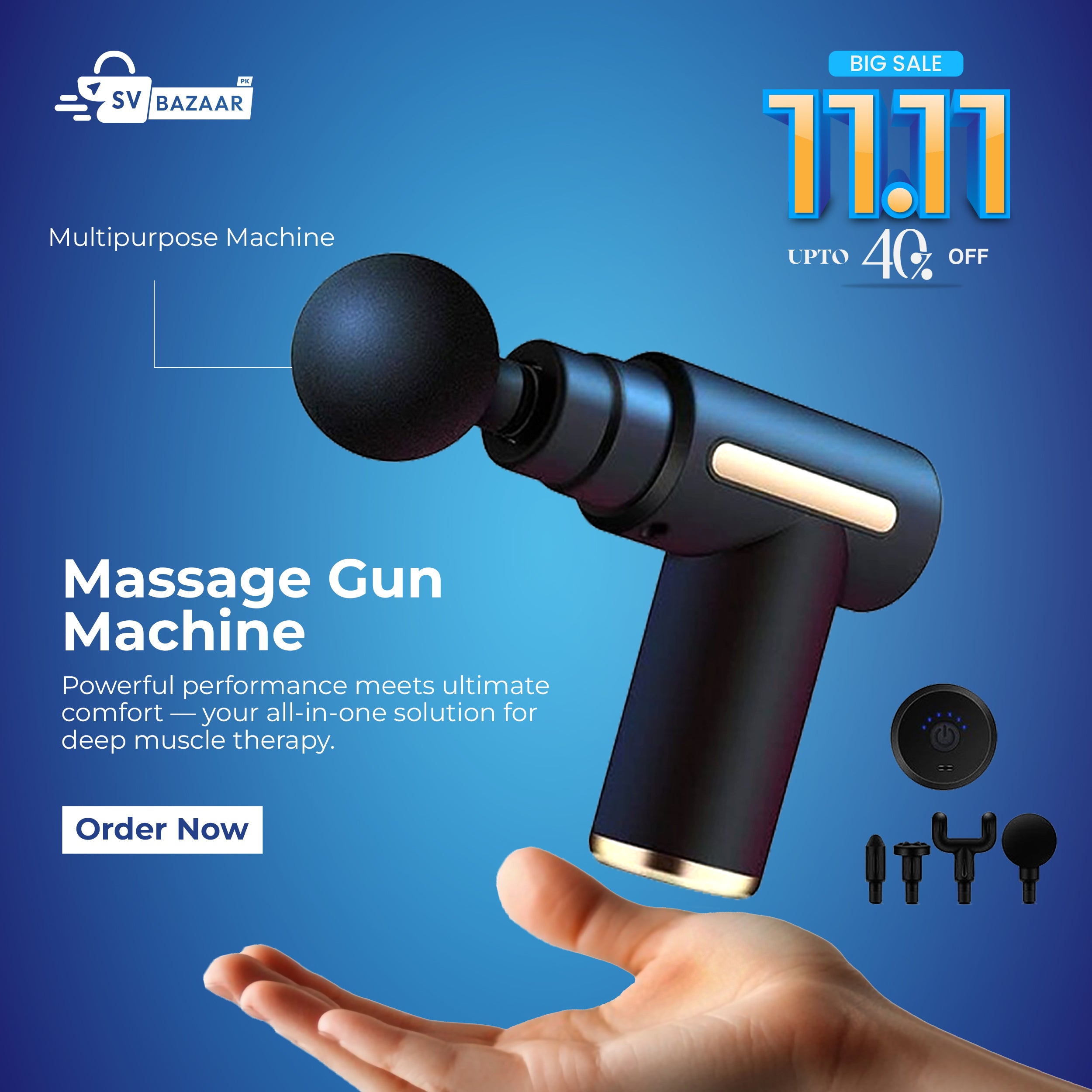 Massager Gun Machine Multipurpose Deep Tissue Massage Gun