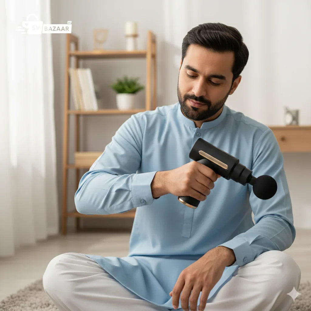 Massage Gun Machine - Deep Tissue Massage Gun Handheld Rechargeable Massager for Muscle Pain Relief