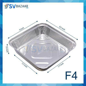 Aluminum Foil Containers F4 With Lids - SV Bazaar