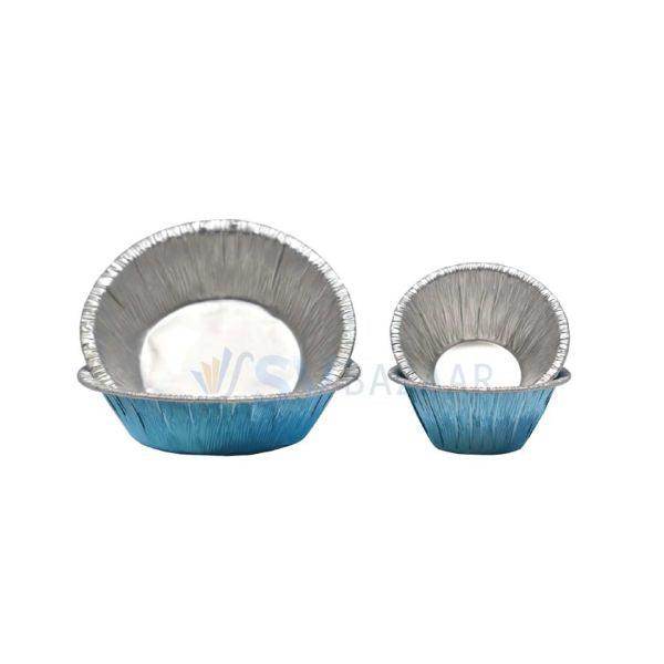 Aluminium Foil Piyali - P2 Pack of 100 - SV Bazaar