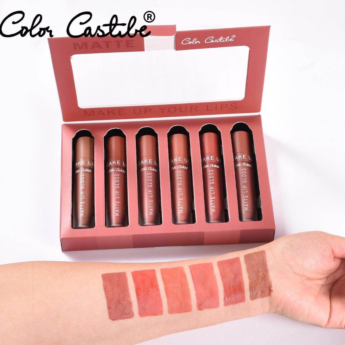 Color Castle Matt Lip Gloss (Pack of 6) - SV Bazaar