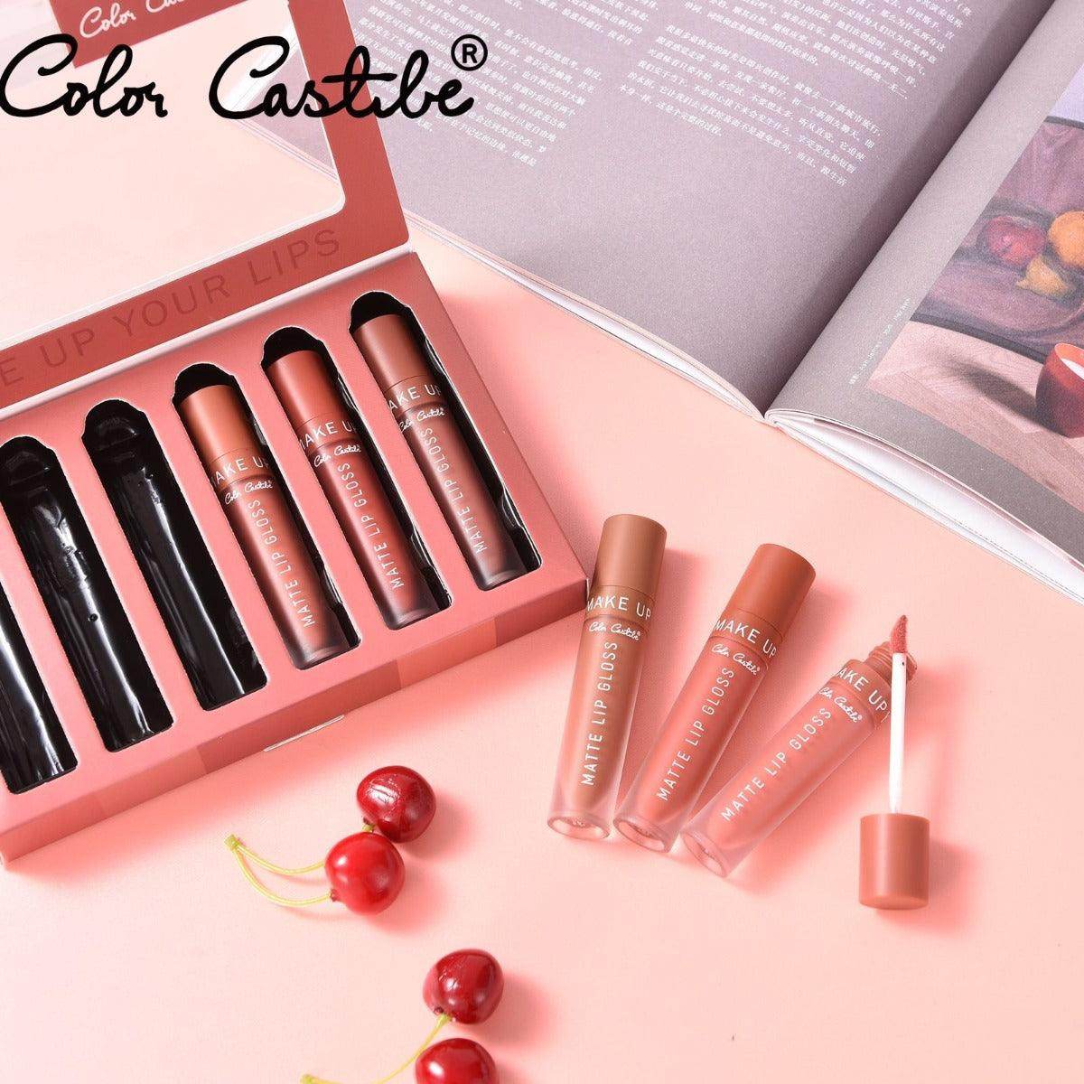 Color Castle Matt Lip Gloss (Pack of 6) - SV Bazaar