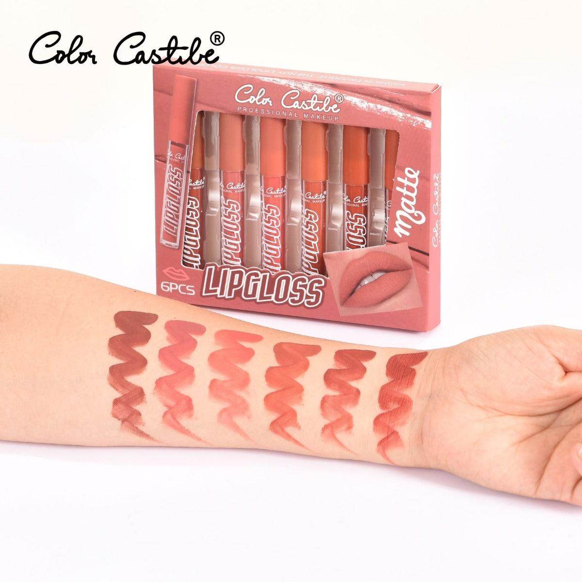 Color Castle Matte Lip Gloss (Pack of 6) - SV Bazaar