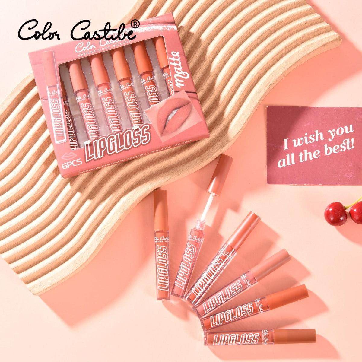 Color Castle Matte Lip Gloss (Pack of 6) - SV Bazaar