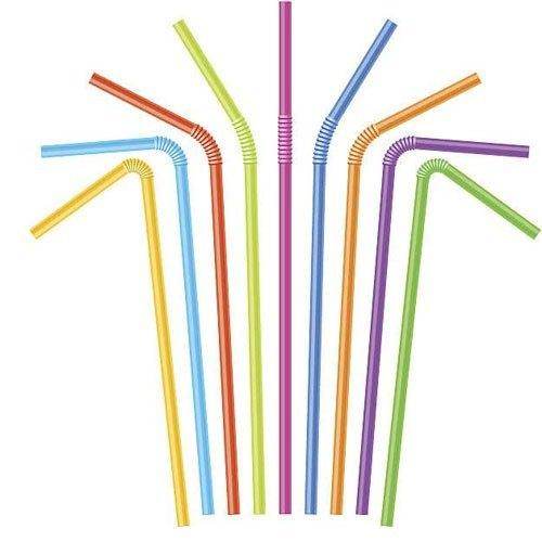 Multi color Plastic Straws - SV Bazaar
