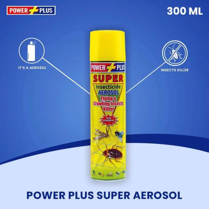 Power Plus Super Flying & Crawling Insects Aerosol, 300ml - SV Bazaar