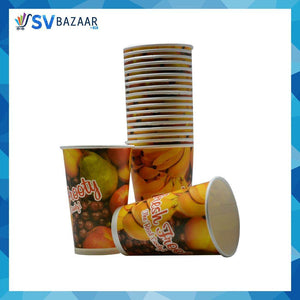 Disposable Juice Paper Cup - 12 Oz Pack of 100 - SV Bazaar