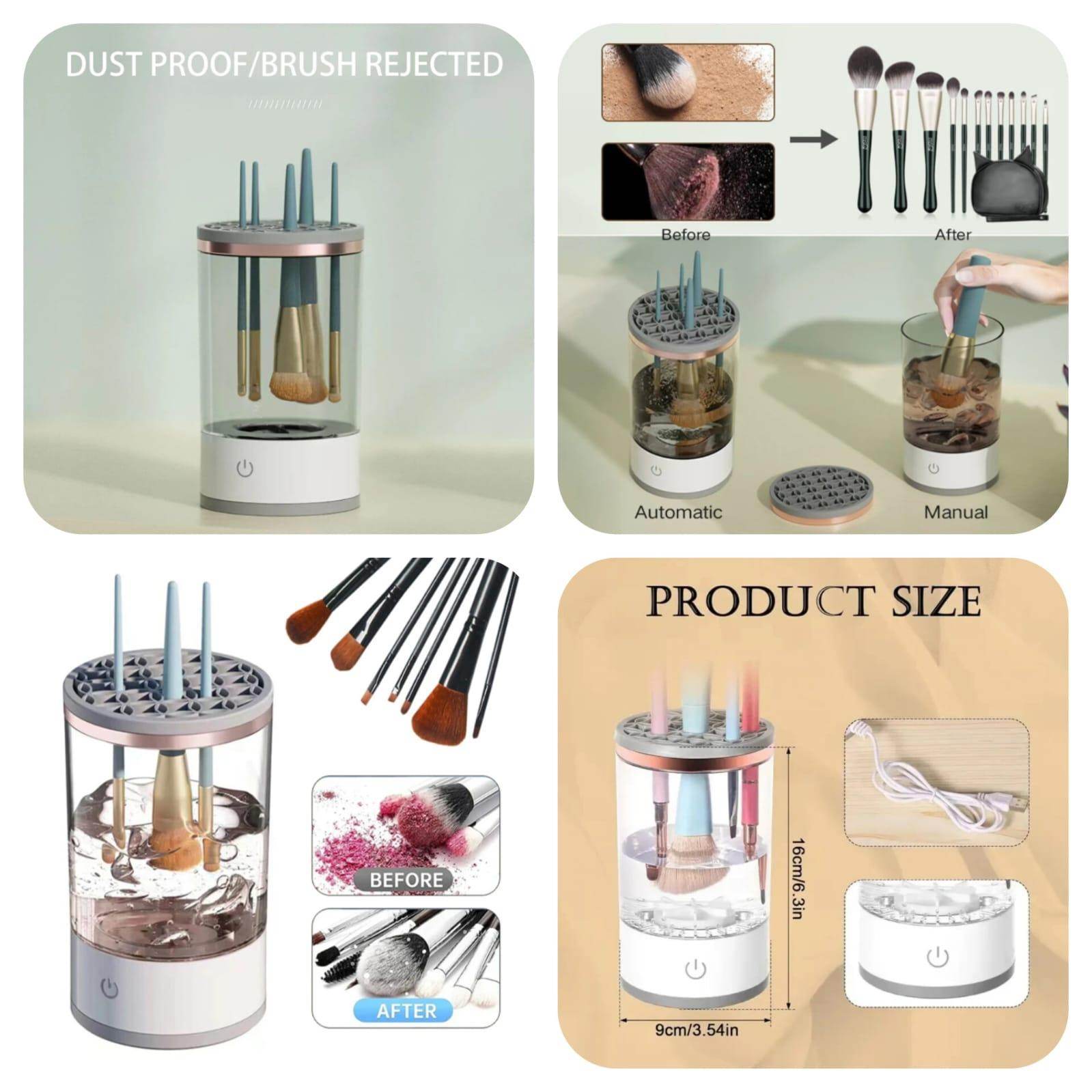 Electric Makeup Brush Cleaner (Box Packing) - SV Bazaar