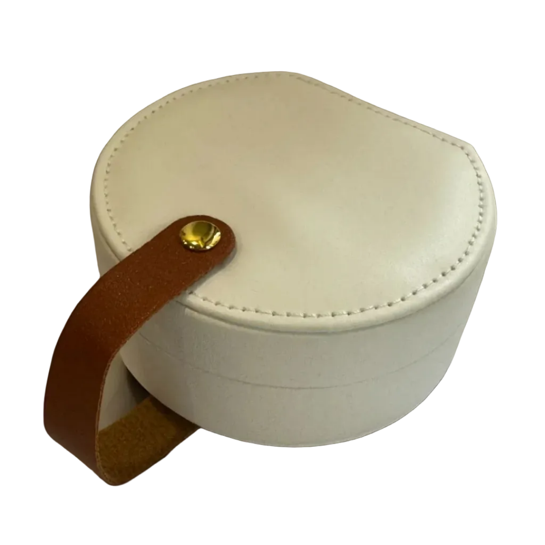 WHITE SEMICIRCULAR ORGANIZER GIFT BOX