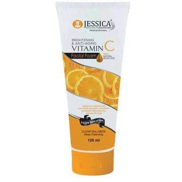 JESSICA VITAMIN C 125ML BRIGHTENING & ANTI-AGING CLEAR DULLNESS FACE WASH FACIAL FOAM - SV Bazaar