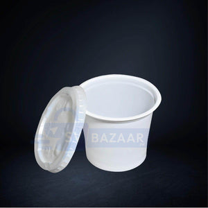 Plastic Round Bowl - 125 ML Pack of 50 - SV Bazaar