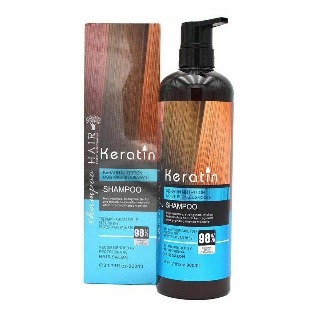 Keratin Hair Treatment Nutrition Moisturizing & Smooth Keratin Shampoo – 900ML - SV Bazaar