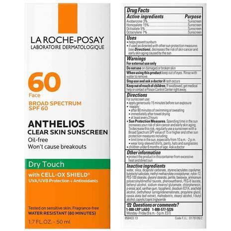 La Roche-Posay Anthelios Clear Skin Oil Free Sunscreen SPF60 - SV Bazaar