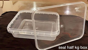 Rectangular Sealed Lock Box 500 ML - Pack of 100 - SV Bazaar