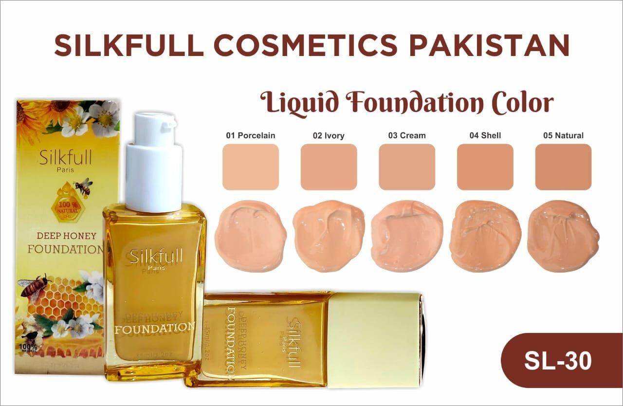 Silkfull Deep Honey Foundation 100% Natural - SV Bazaar
