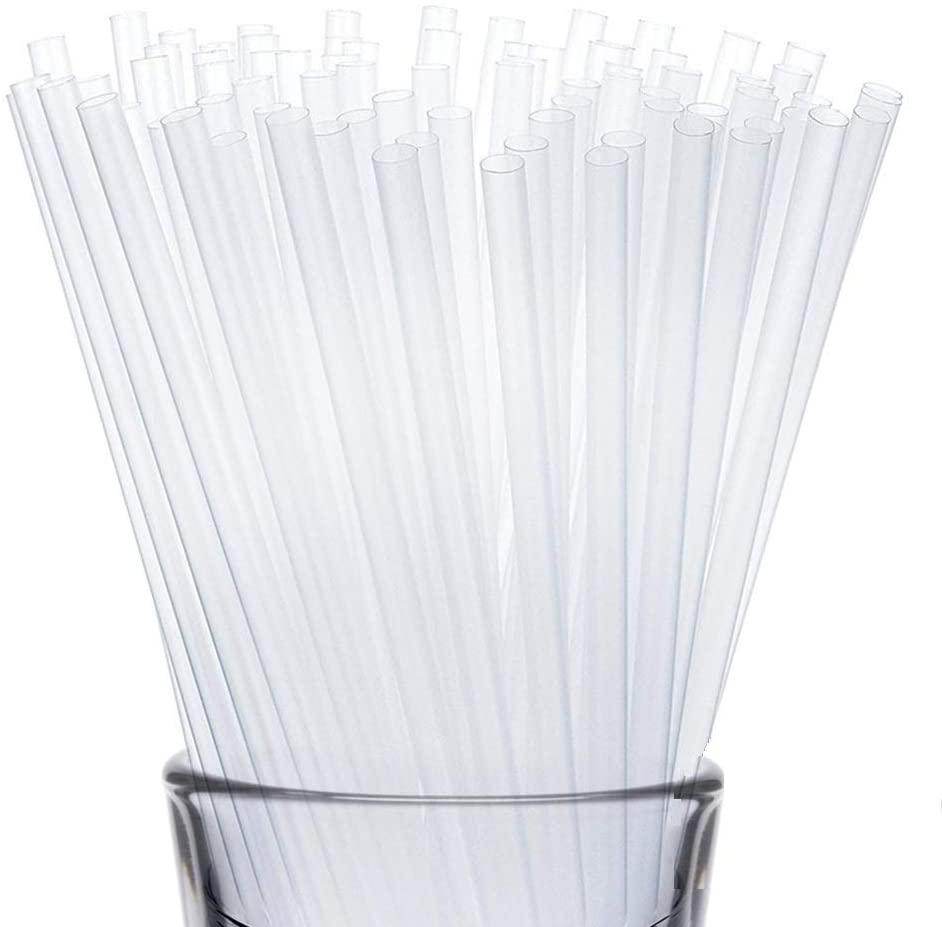 Crystal White Plastic Drinking Straws - SV Bazaar