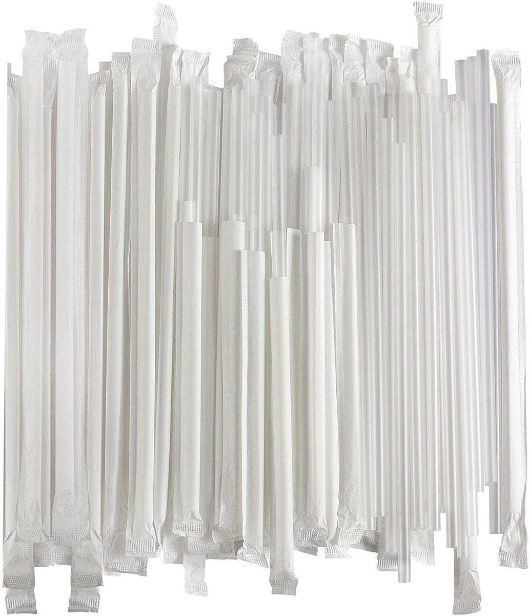 Disposable Plastic Drinking Straws - Individually Paper Wrapped - SV Bazaar