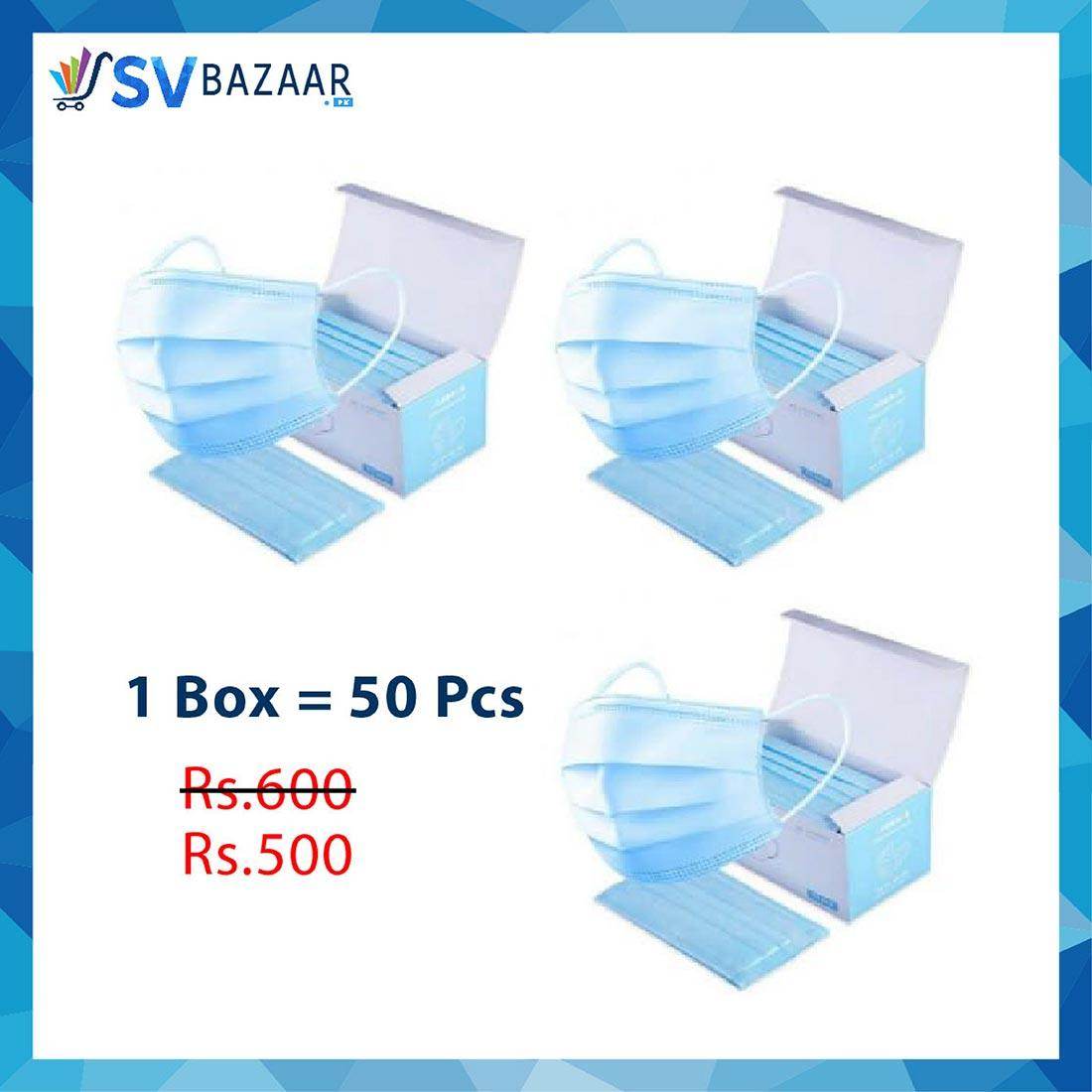 Surgical Face Mask - Pack Of 3 Box - SV Bazaar