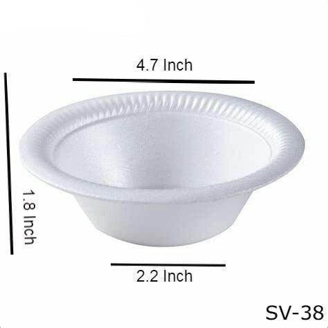 Disposable Foam Bowl MP-38 for soup - Pack of 50 - SV Bazaar
