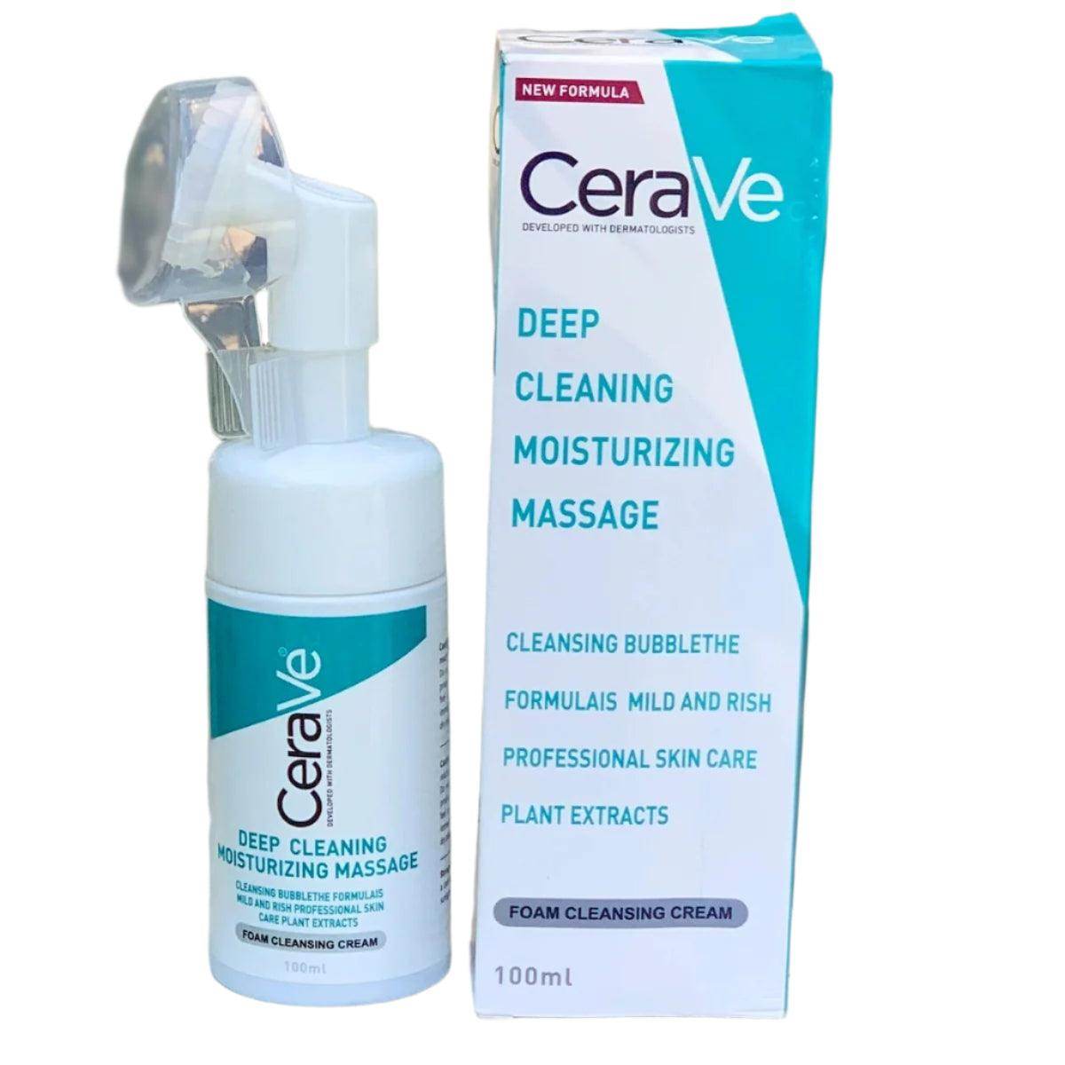 CeraVe Foam Deep Cleaning Moisturizing Massage Cream 100ml - SV Bazaar
