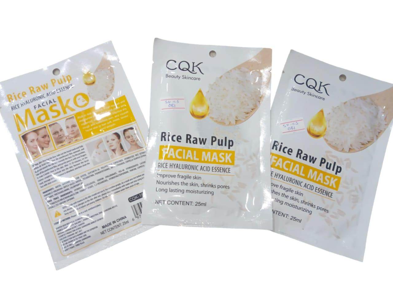 CQK Rice Raw Pulp Facial Mask - SV Bazaar