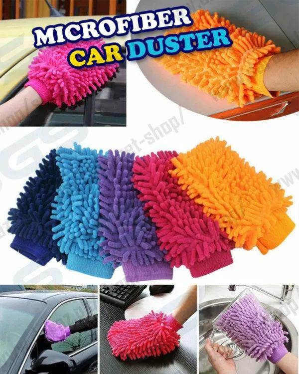 Microfibre Car Wash Mitt Hand Clean Duster Glove Glass Polish Cleaner Cloth - SV Bazaar
